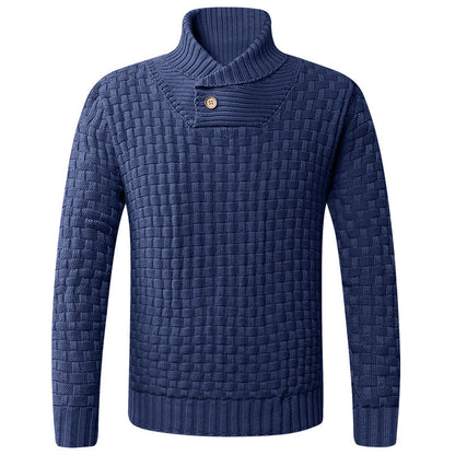 Herren Strickpullover Moderner Schalkragen Komfortabel