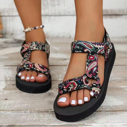 Norvielle Damen Orthopädische Sandalen Bunt