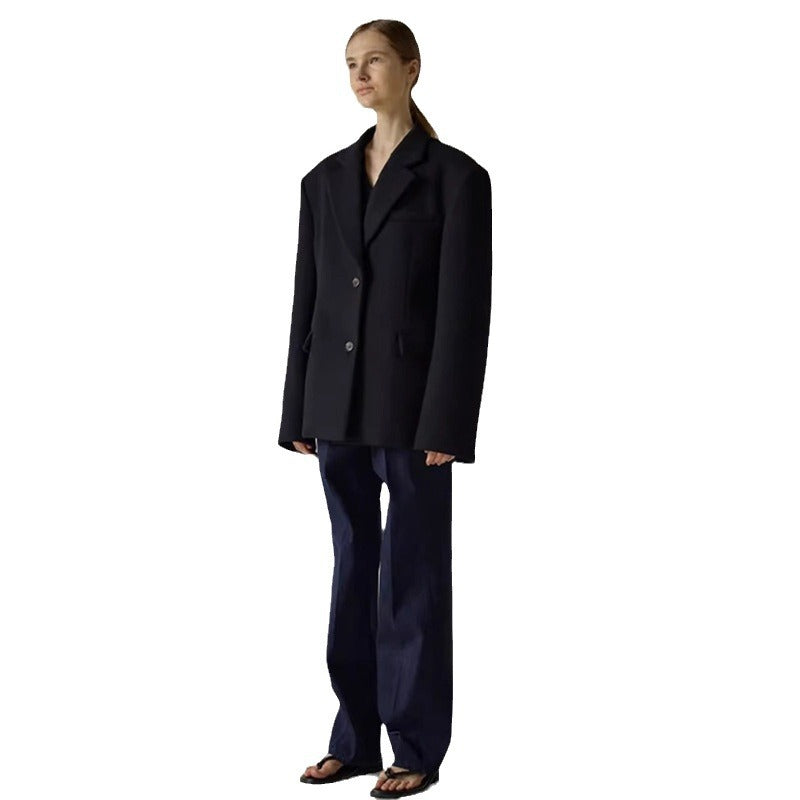 Damen Oversize Blazer mit Innenjacke Norvielle