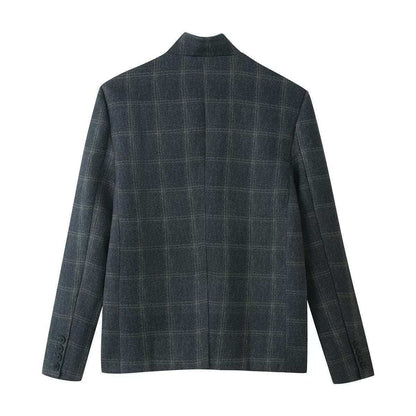 Damen Blazerjacke Kariert Norvielle