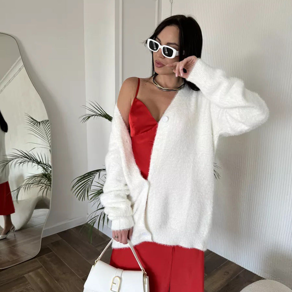 Damen Cardigan Weiches Strick Norvielle