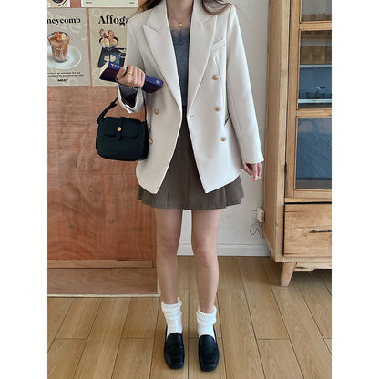 Damen Doppelreiher Blazer Klassisch Norvielle