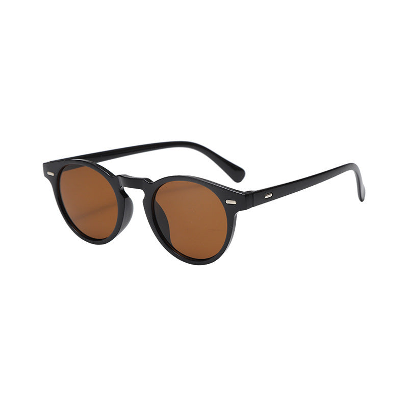 Herren Runde Sonnenbrille Polarisiert UV-Schutz
