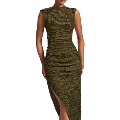 Damen Maxikleid Figurbetont Raffiniertes Design