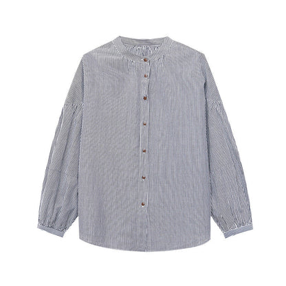 Damen Hemdblusenshirt Elegantes Design Dekorative Knöpfe Norvielle