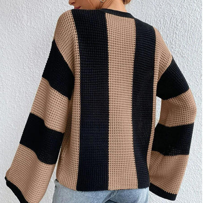 Damen Oversized Strickpullover Atmungsaktives Design Norvielle
