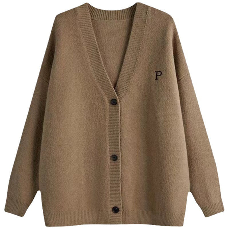Damen Strickblazer Oversized Feinripp Norvielle Beige