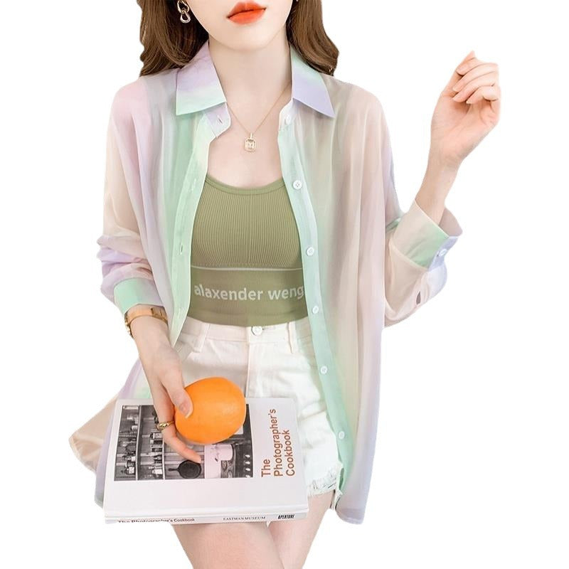 Damen Overshirt-Bluse Farbenfroh Leicht