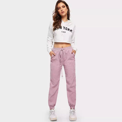Damen Sweatpants Elastischer Bund Praktische Taschen Norvielle
