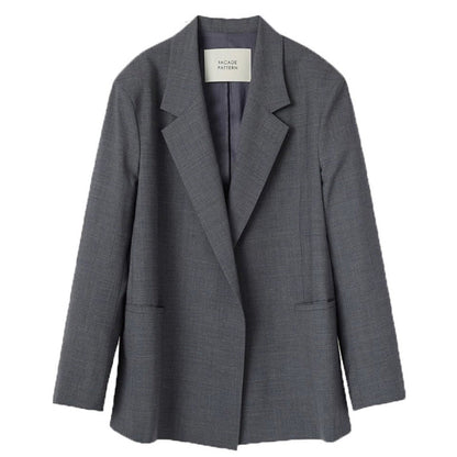 Damen Oversized Blazer Edler Schnitt Norvielle