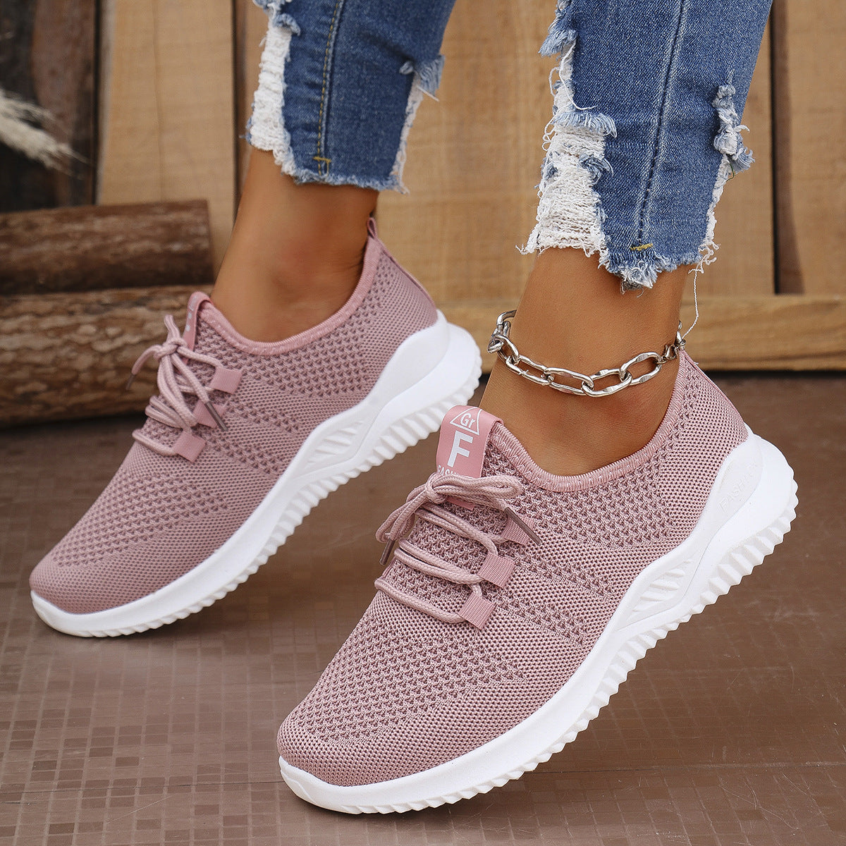 Damen Sneaker Atmungsaktives Mesh Modernes Design