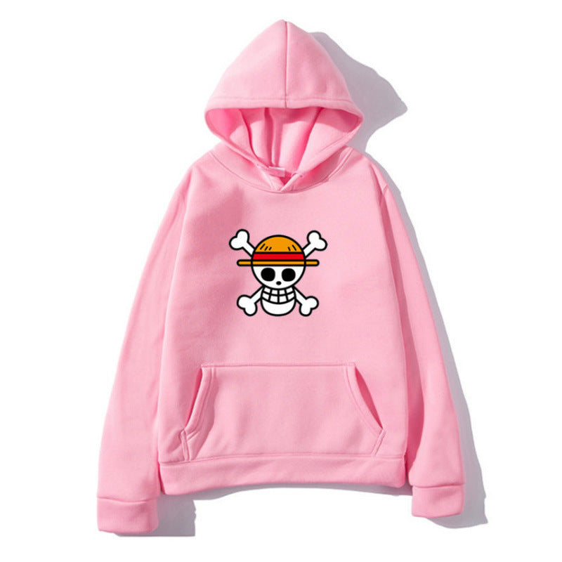 Damen Kapuzenpullover Piratenmotiv Bequem Norvielle
