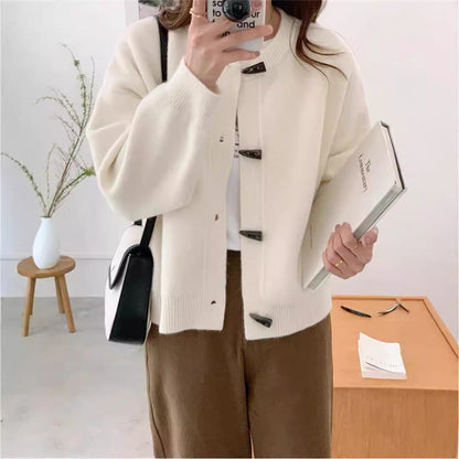 Damen Strickjacke mit Knöpfen Elegantes Design Norvielle