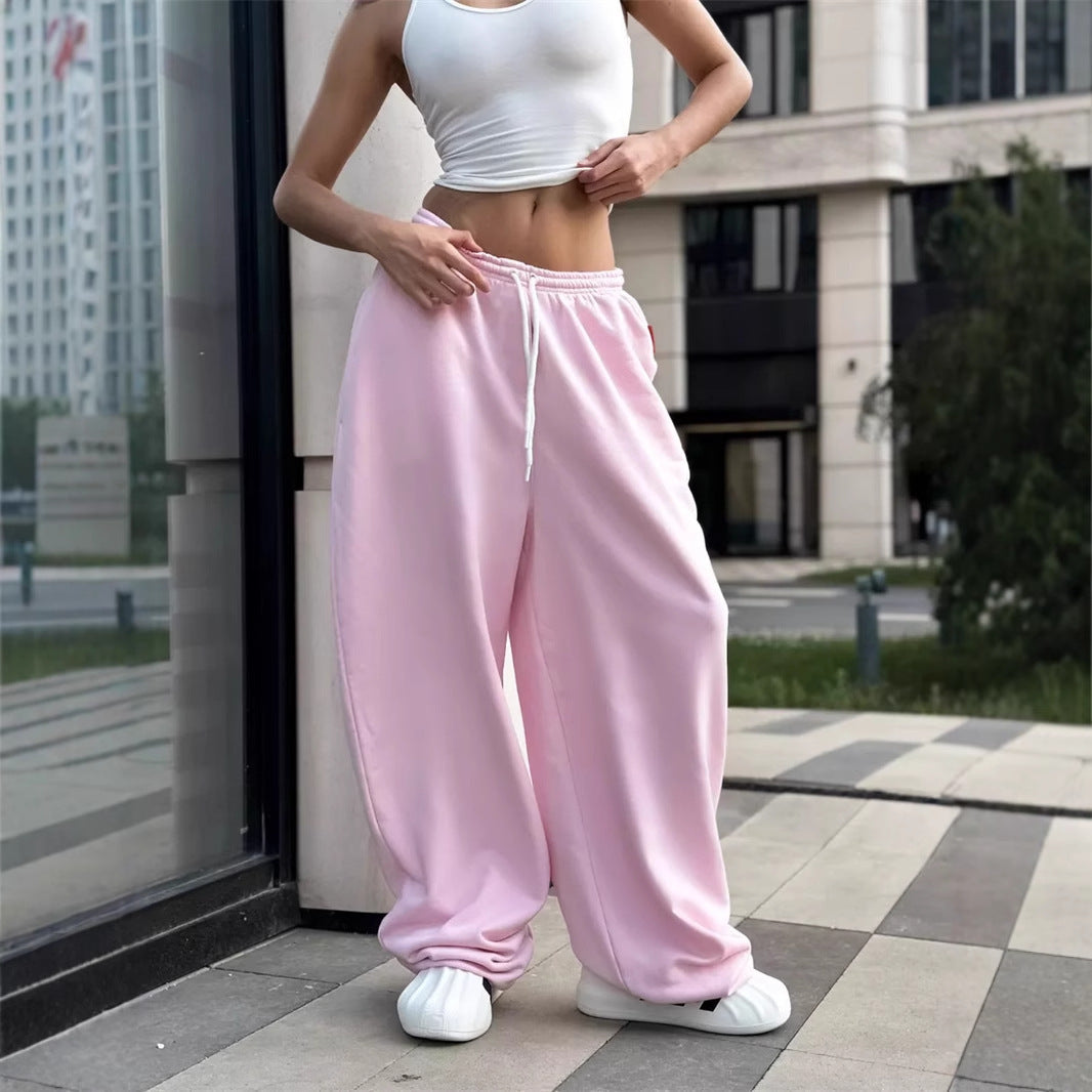 Damen Jogginghose Elastischer Bund Seitentaschen Norvielle
