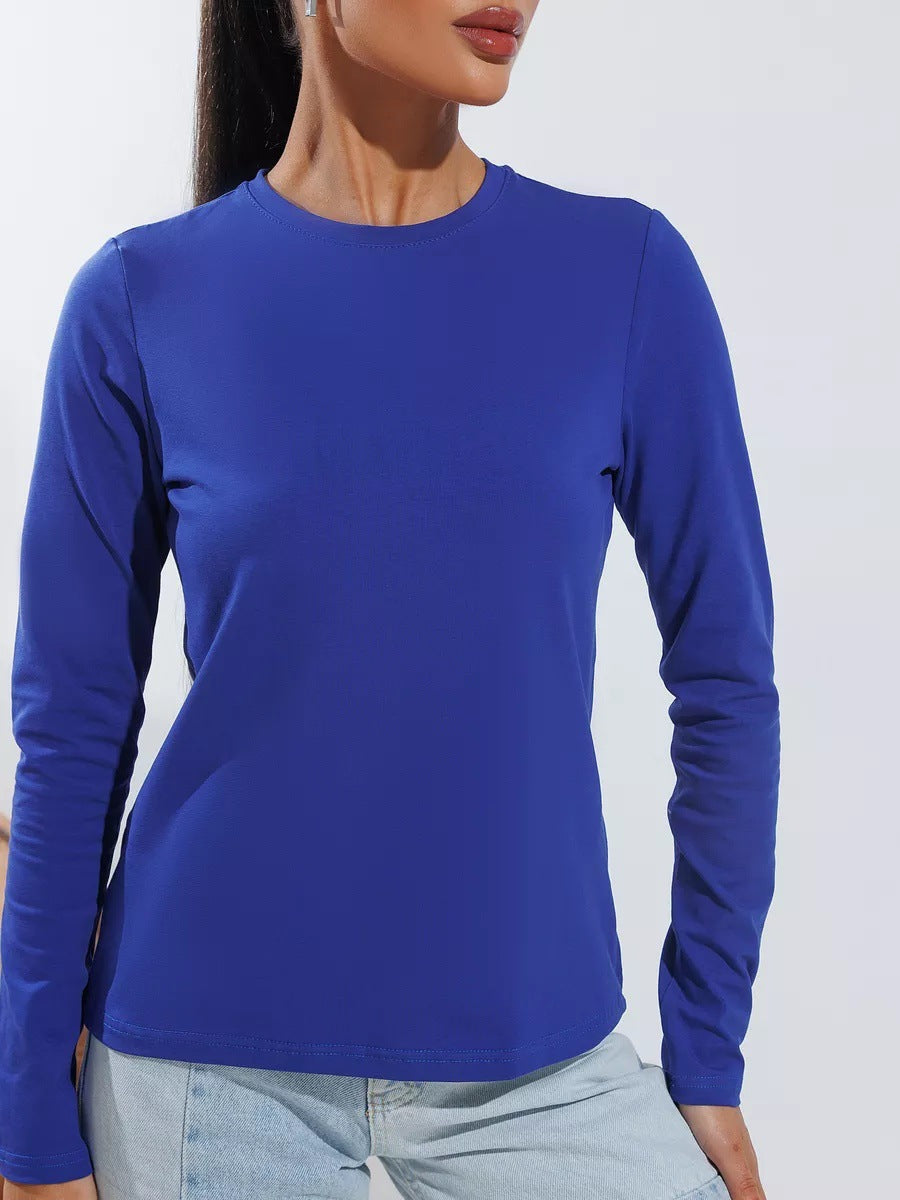 Damen Langarmshirt Körperbetonter Schnitt Norvielle