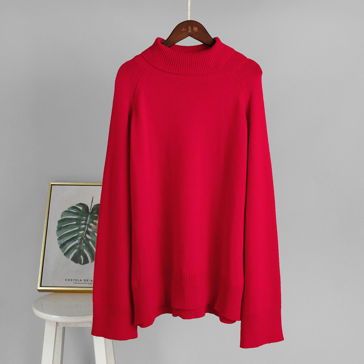 Damen Rollkragenpullover Feines Strickmaterial Norvielle