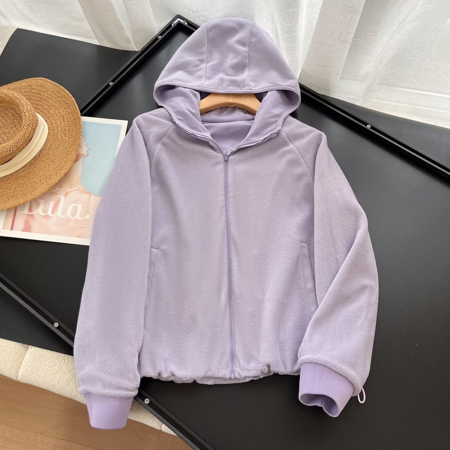 Damen Fleecejacke Mit Kapuze Norvielle