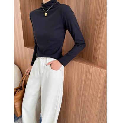 Damen Rollkragenpullover Feine Rippstruktur Norvielle