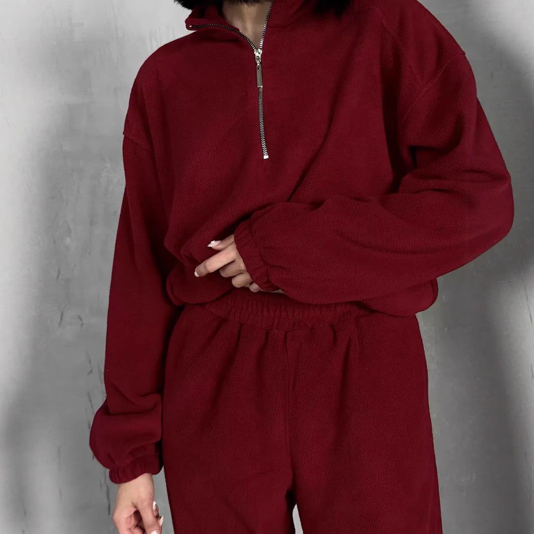 Damen Sportset Sweatshirt Jogginghose Tunnelzug Norvielle