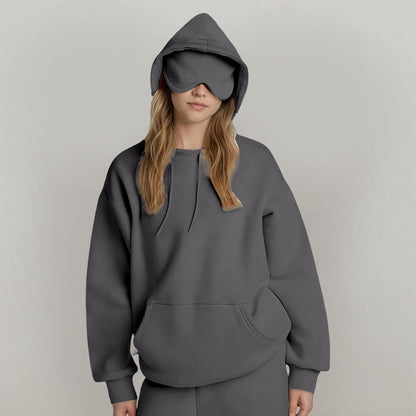 Damen Kapuzenpullover mit Schlafmaske Norvielle