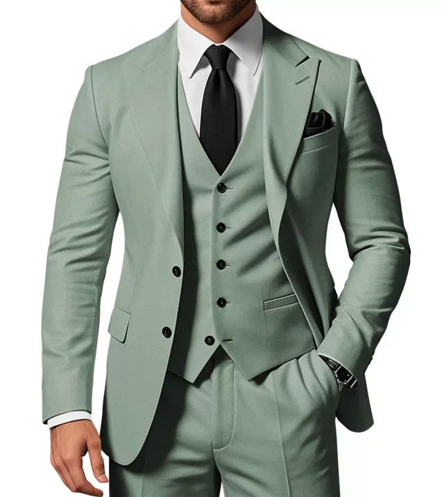 Herren Anzug 3-teilig mit Jacke, Weste und Hose