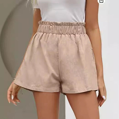 Damen Shorts Elastischer Bund Seitentaschen Norvielle - Norvielle