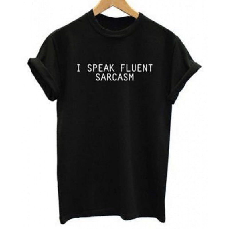 Damen T-Shirt Bequem Weiß mit Witzigem Spruch