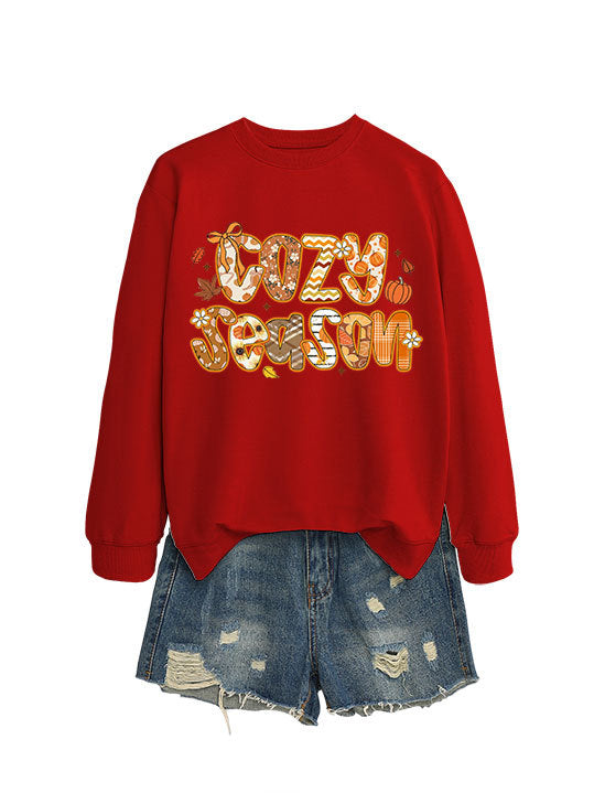 Damen Sweatshirt Herbstdesign Lässig Norvielle