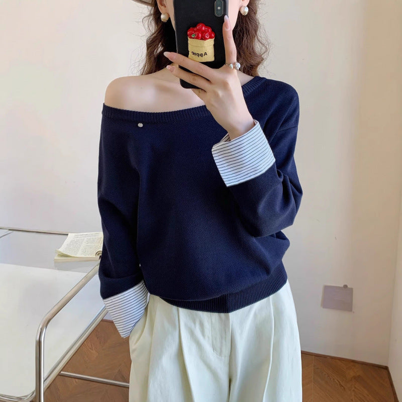 Damen Pullover Lässig Abnehmbarer Innenarm Norvielle - Norvielle