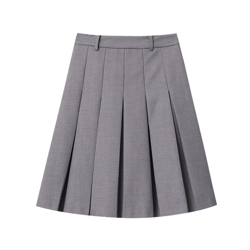 Damen Midirock Faltenwurf Hohe Taille Norvielle