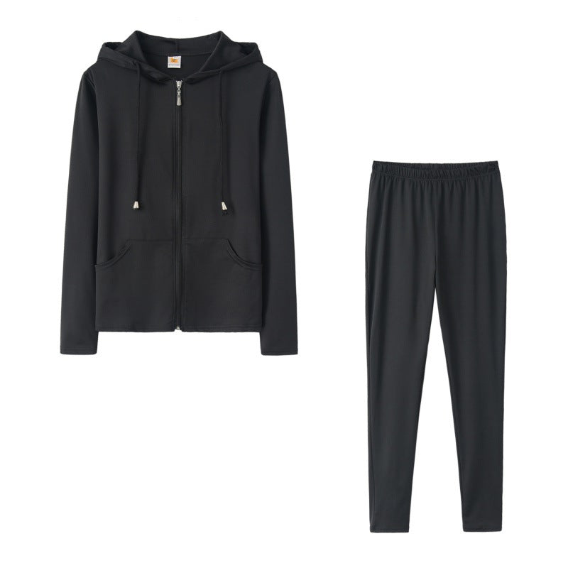 Damen Sport-Zweiteiler-Set Kapuzenjacke und Hose Norvielle