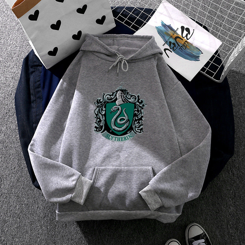 Damen Kapuzenpullover Slytherin Wappen Norvielle