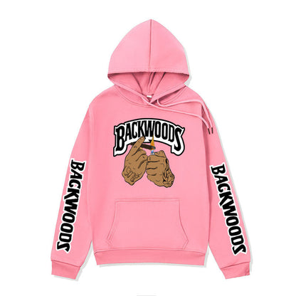 Damen Kapuzensweater mit Grafikdesign und Kängurutaschen