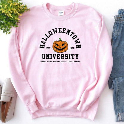 Damen Sweatshirt Kreatives Halloween-Design Baumwolle Bequem
