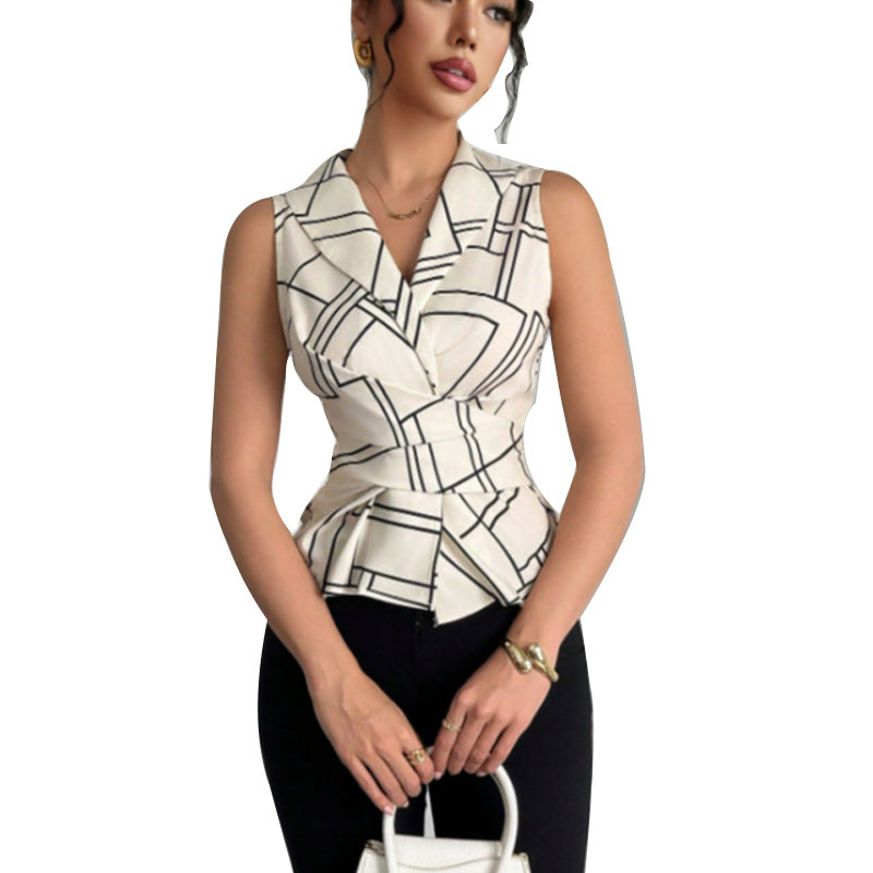 Damen Blusentop Moderner Schnitt Strukturiertes Design