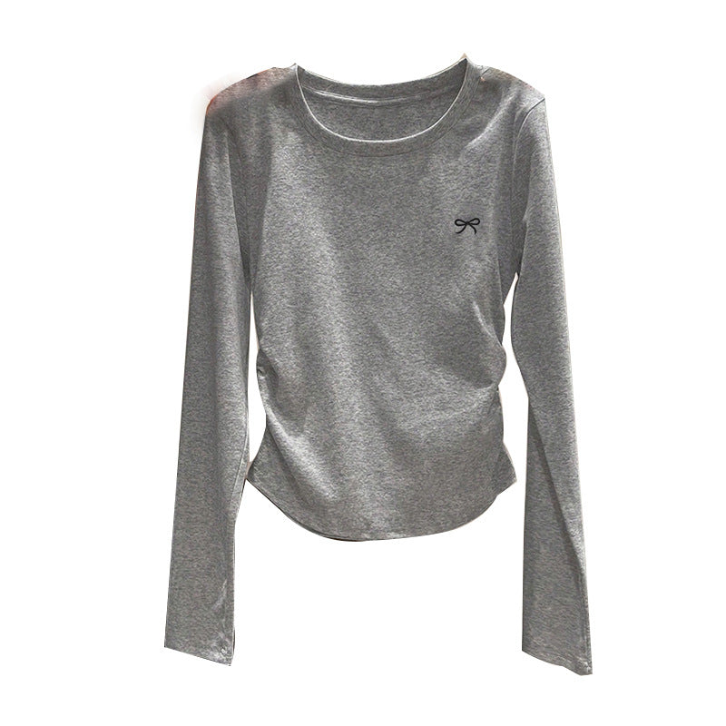 Damen Longsleeve Oberteil Rundhalsausschnitt Norvielle