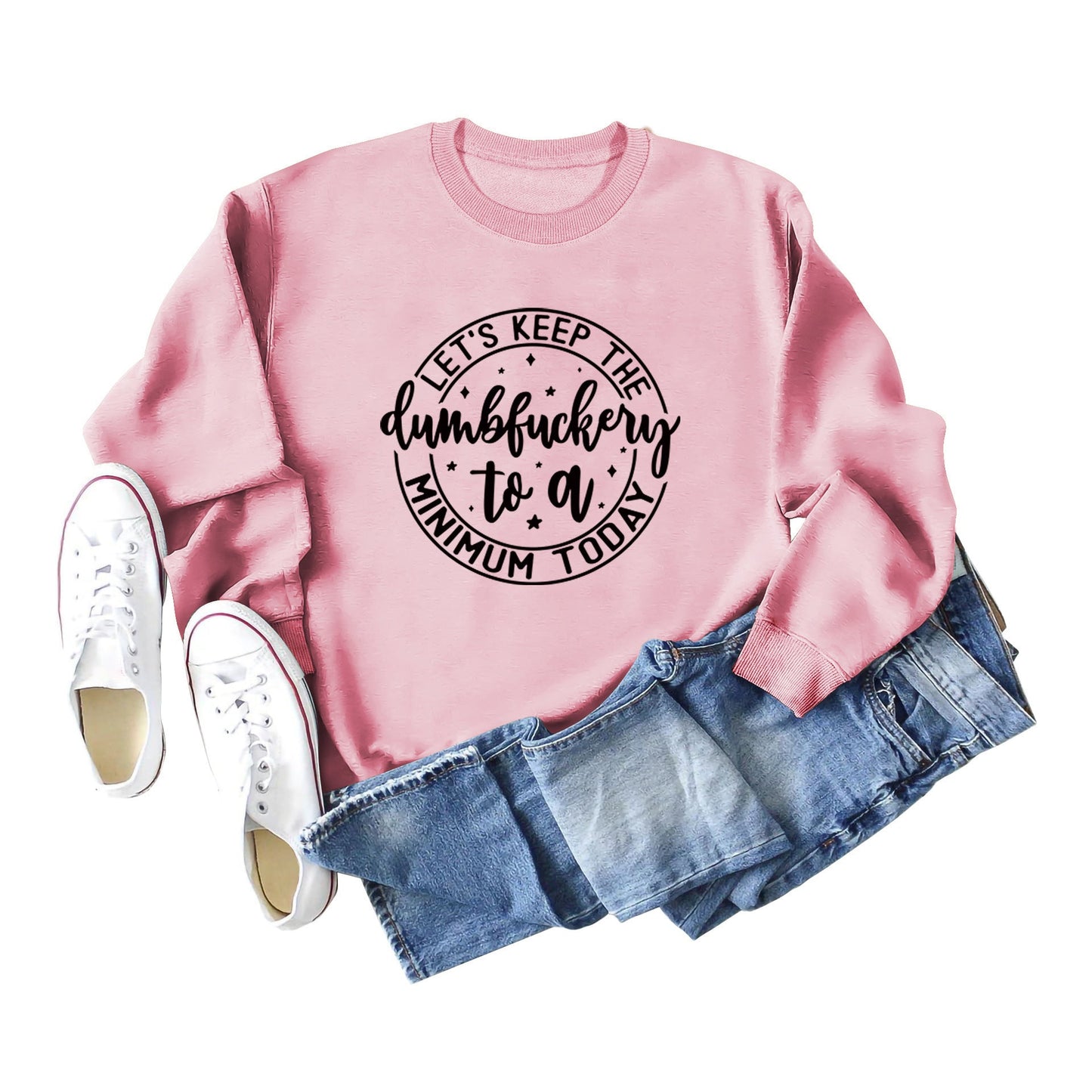 Damen Sweatshirt Motivierender Aufdruck Norvielle
