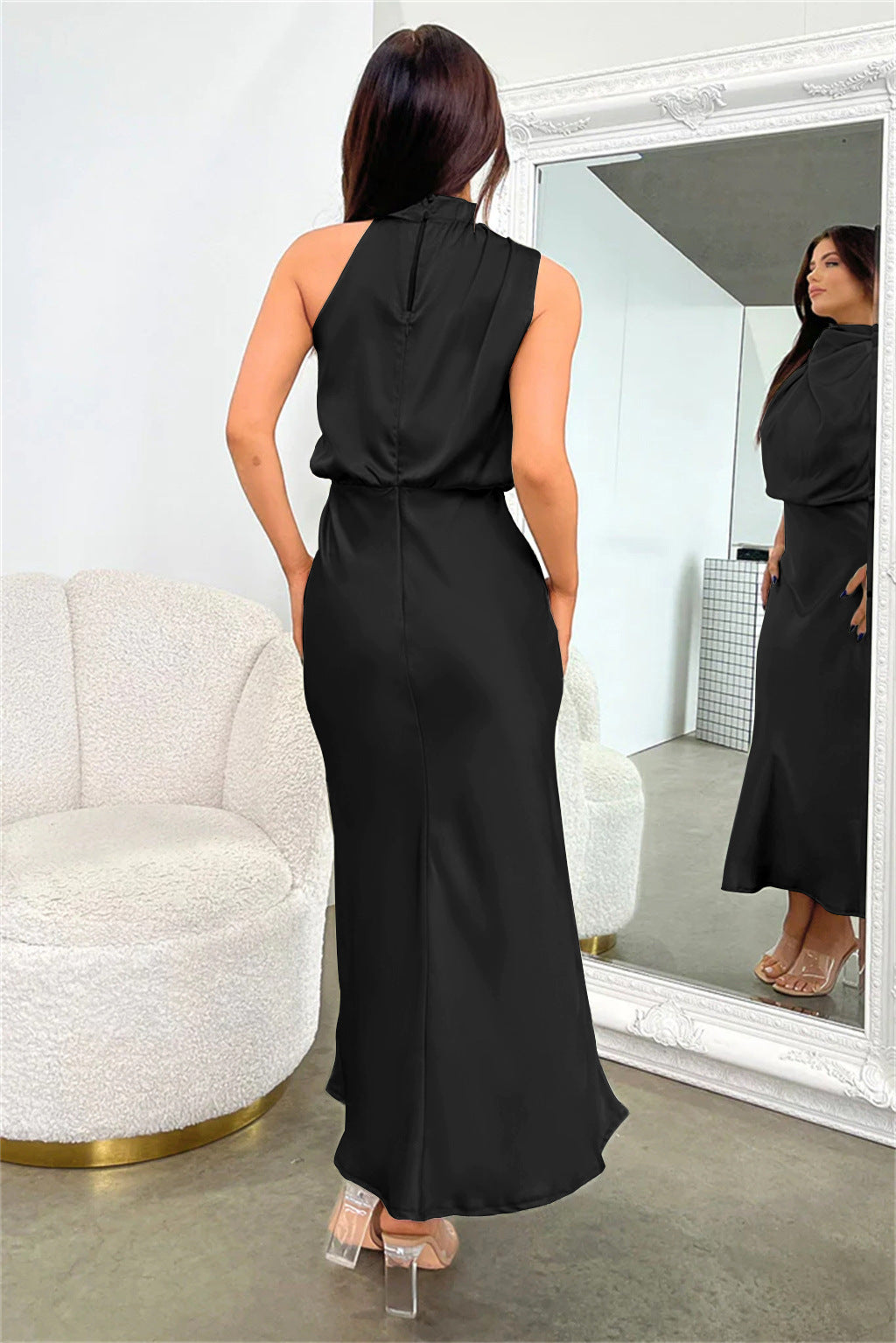Damenkleid Neckholder A-Linie