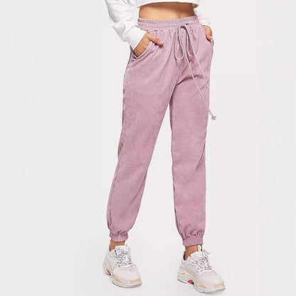 Damen Sweatpants Elastischer Bund Praktische Taschen Norvielle