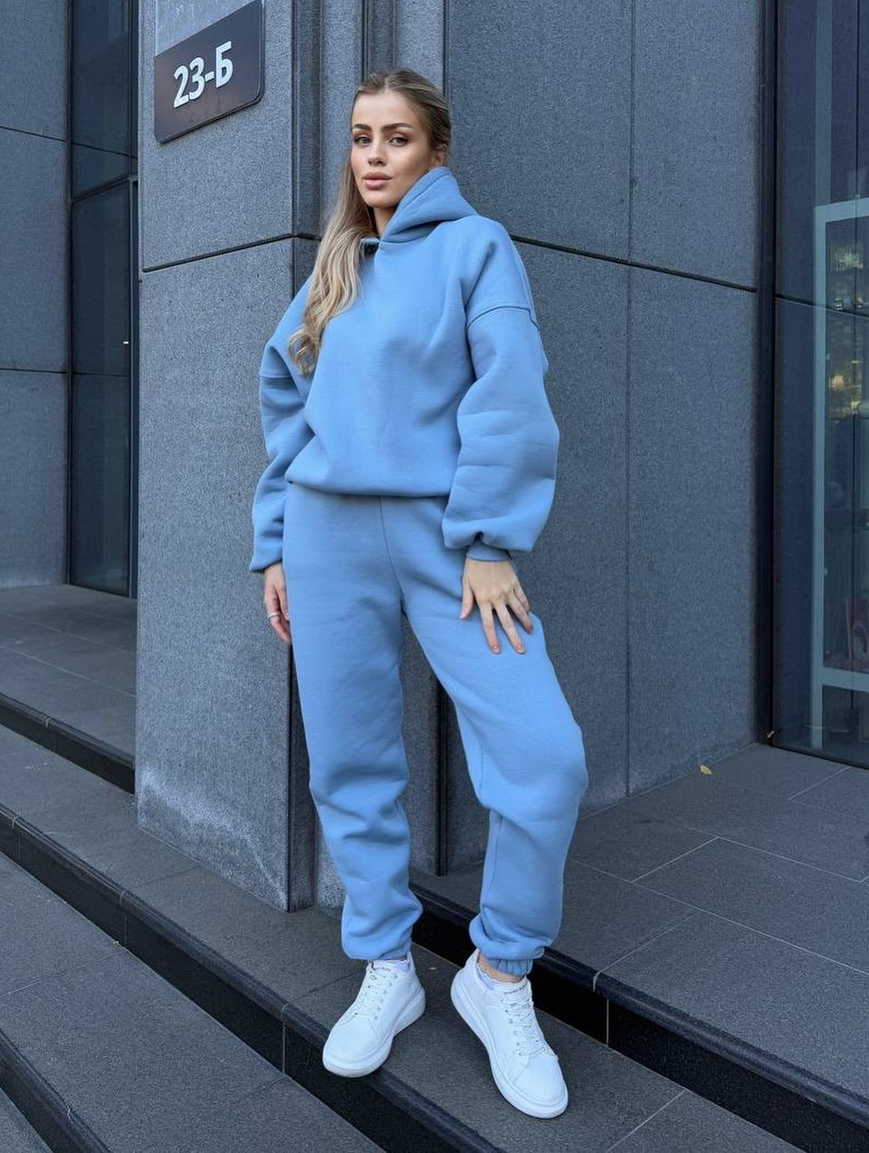 Damen Freizeit-Loungewear-Set mit Kapuze Weites Norvielle