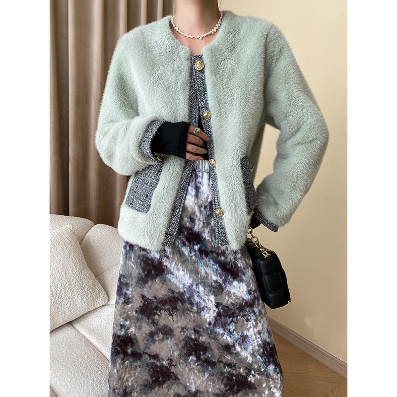 Damen Strickjacke Kuschelig mit Knöpfen und Taschen Norvielle - Norvielle
