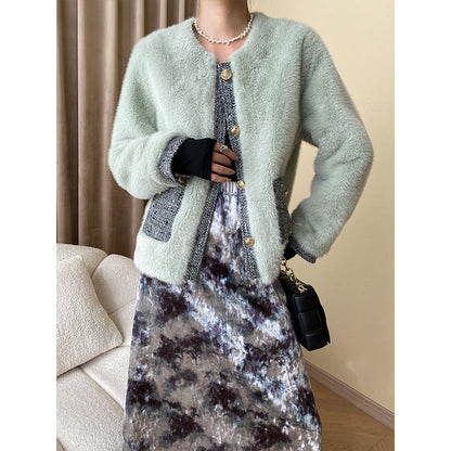 Damen Strickjacke Kuschelig mit Knöpfen und Taschen Norvielle - Norvielle