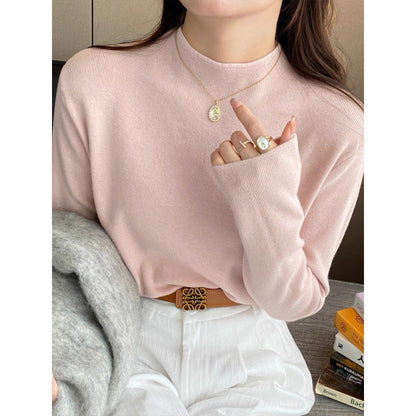 Damen Strickpullover Stehkragen Weich Norvielle