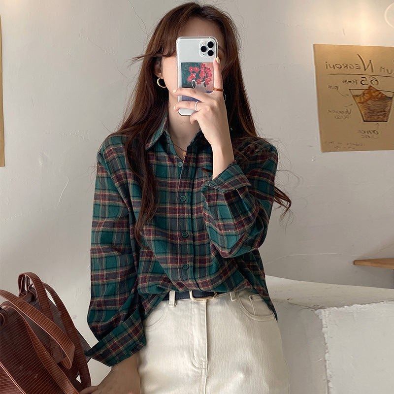 Damen Flanellhemd mit Button-Down-Kragen Weich Norvielle - Norvielle