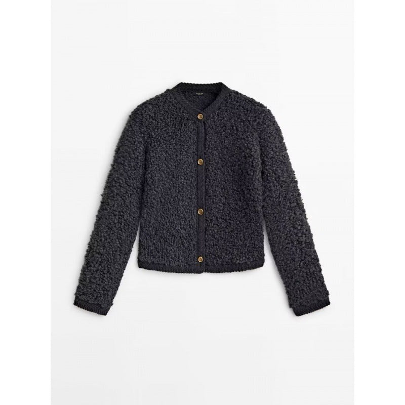 Norvielle Damen Strickjacke Lammwolle