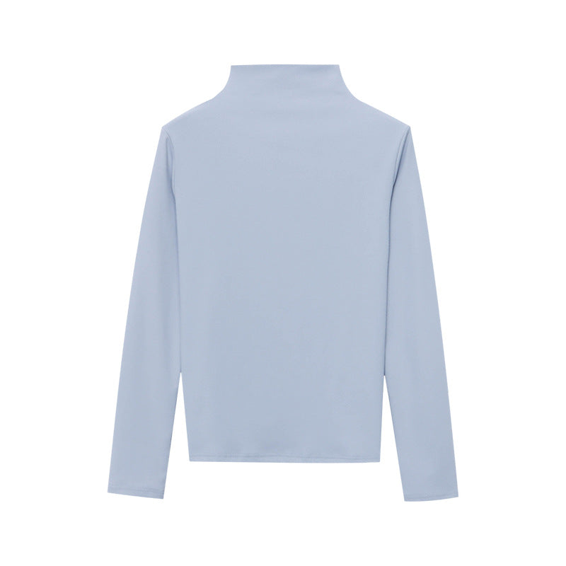 Damen Rollkragenpullover Feine Rippstruktur Norvielle