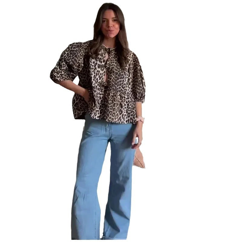 Damen Kurzjacke Puffärmel Norvielle