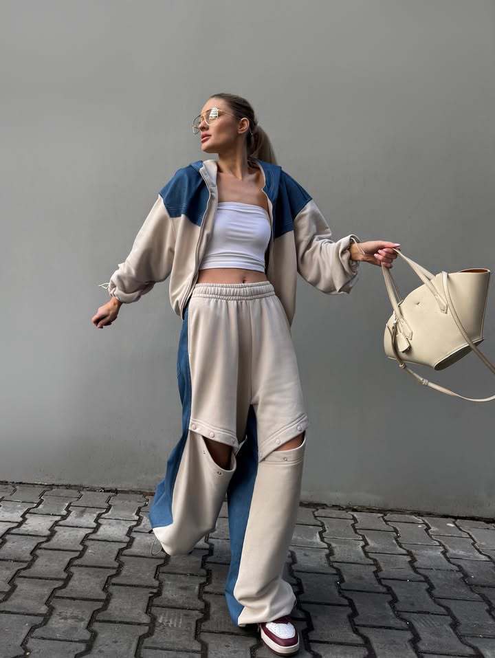 Damen Sportjacke mit Cut-Out-Hosen Norvielle