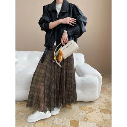 Damen Kunstlederjacke Oversized Dekorative Knöpfe
