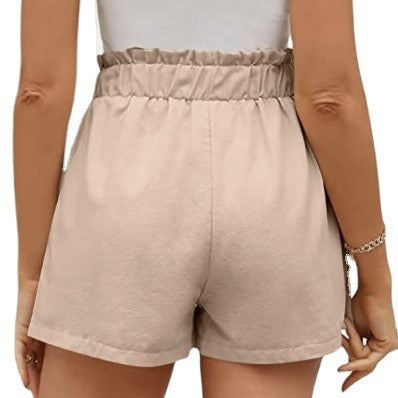 Damen Shorts Elastischer Bund Seitentaschen Norvielle